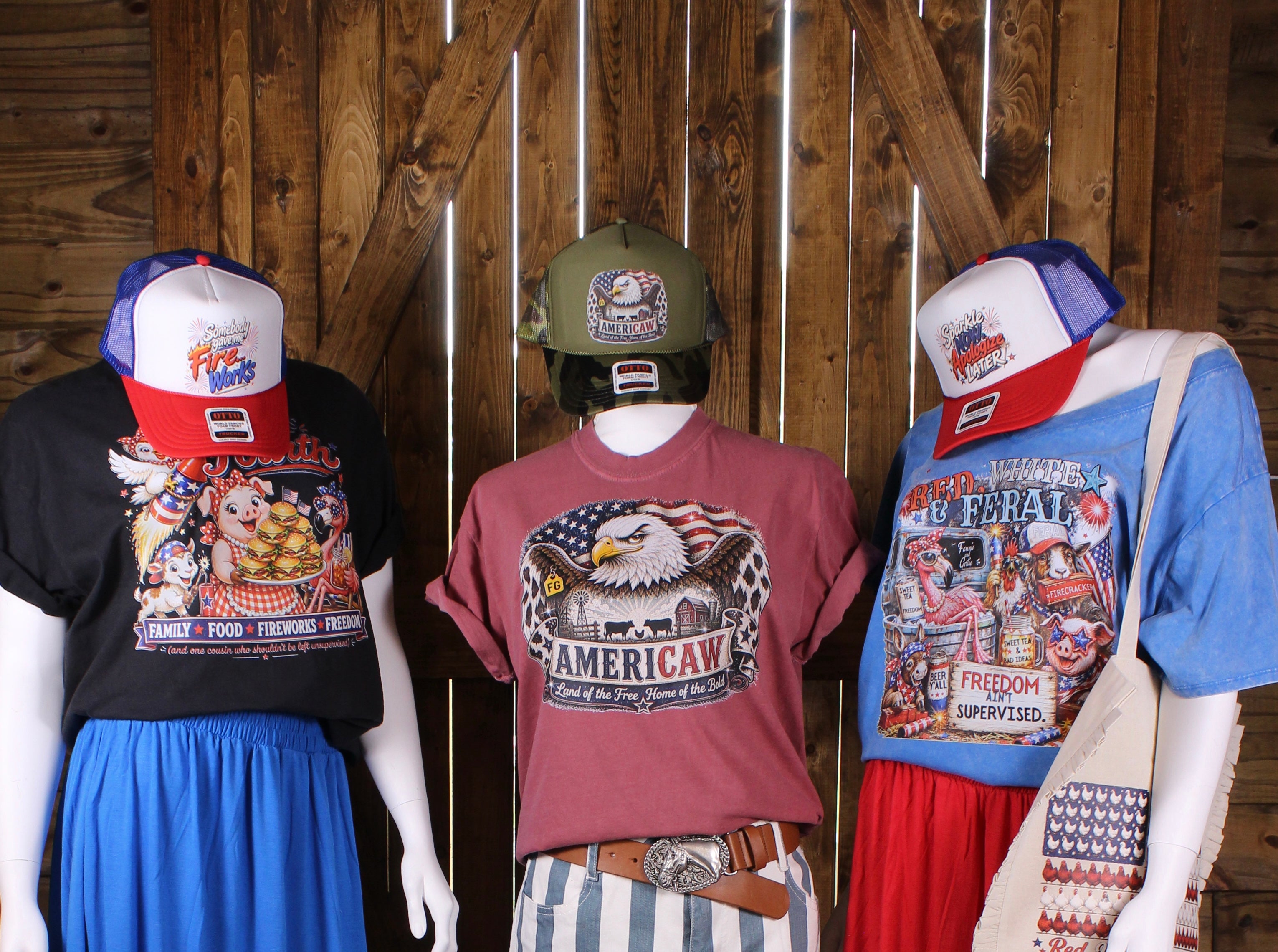 Patriotic Hat and Tee Combo Set