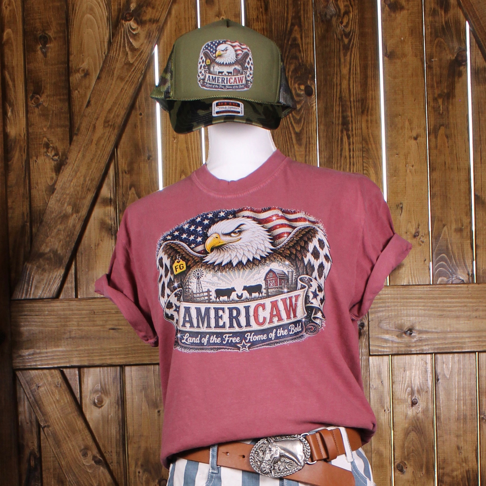 Patriotic Hat and Tee Combo Set
