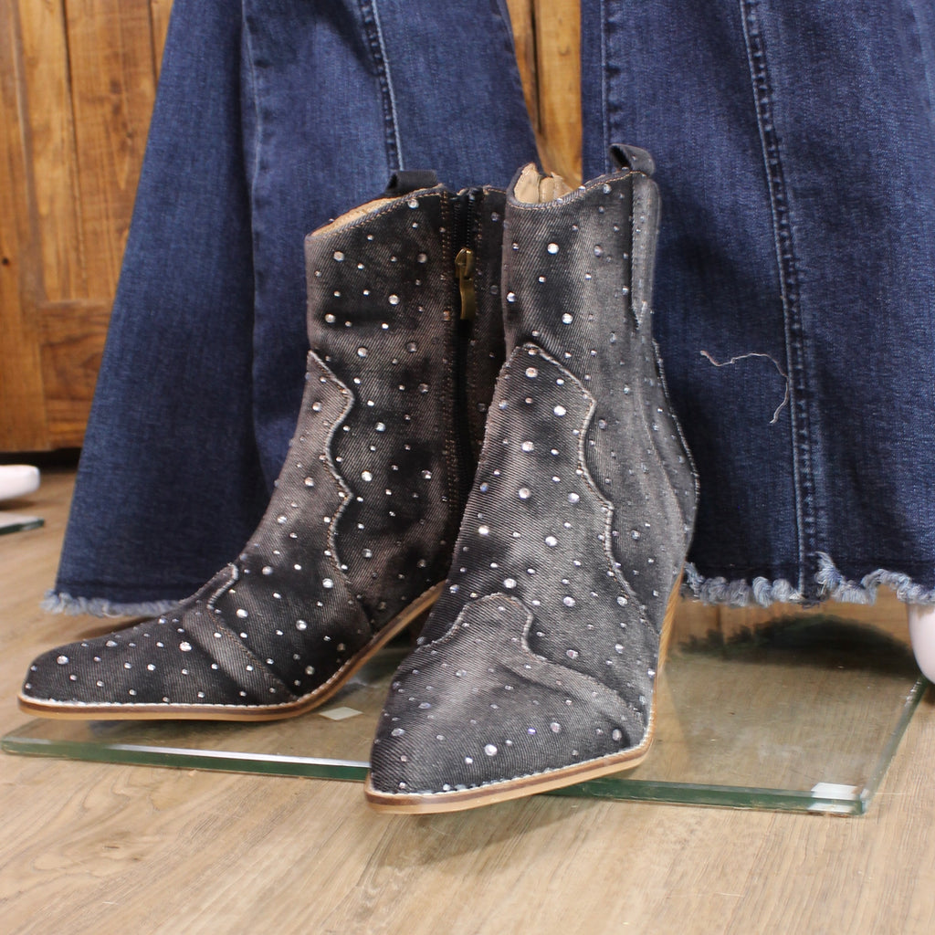Corky’s Rhinestone Booties