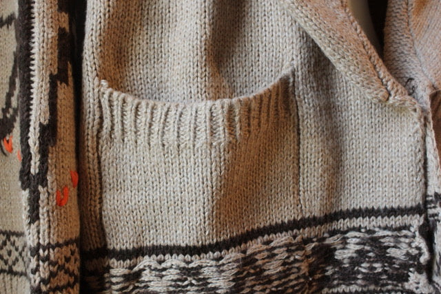 Latte Western Knit Cardigan 