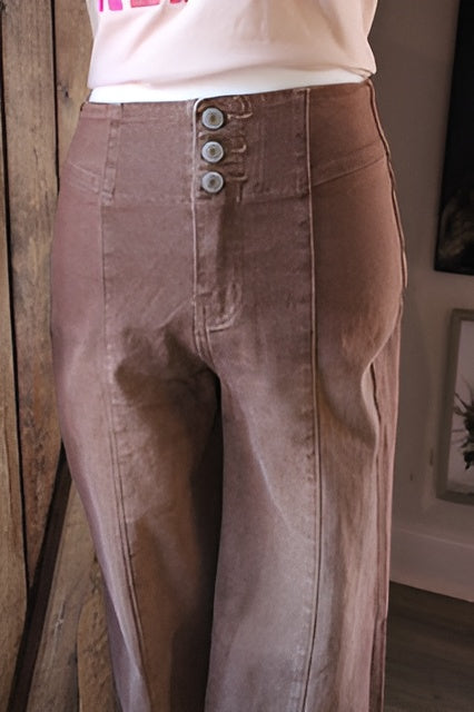 Coffee Flare Jeans