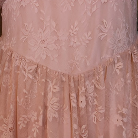 Mauve Laced Layered Midi Dress