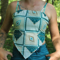 Tie Back Tank Top – Western Boho Cropped Cami