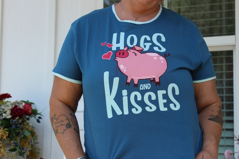 Pig Pajama Set – Women’s Cotton Farm Animal PJs