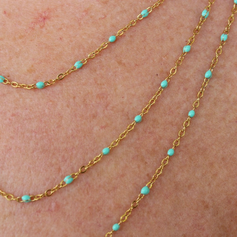 Turquoise Trails Layered Necklace Set