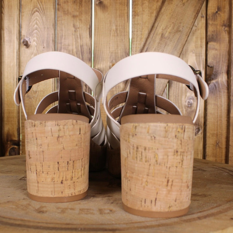 Corkys Fishin’ For A Compliment Platform Sandals – Caged Cork Heel, Adjustable Ankle Strap