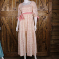 Pink Prairie Ribbon Maxi Dress
