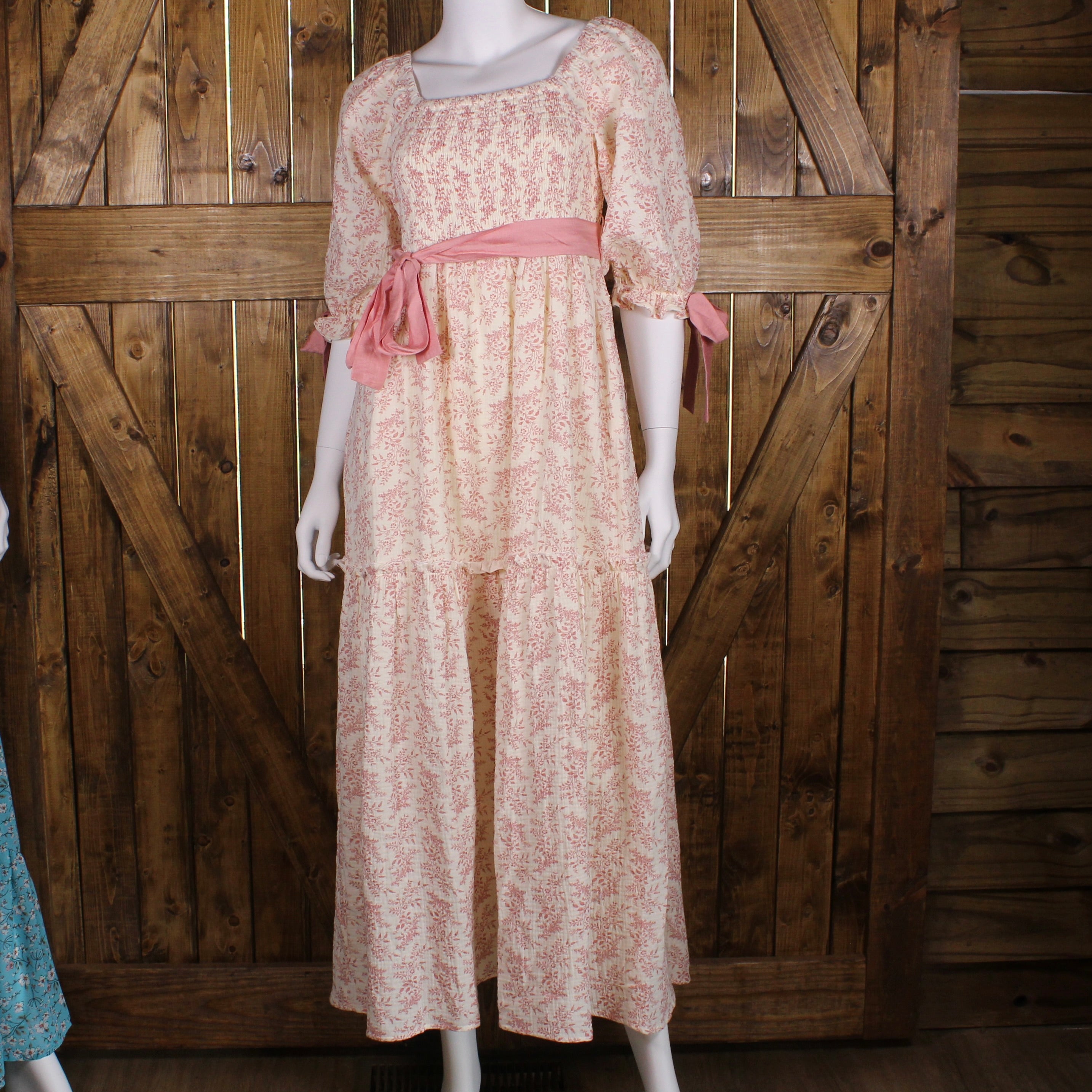 Pink Prairie Ribbon Maxi Dress
