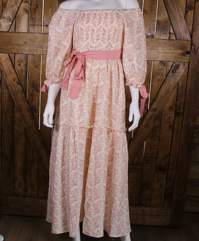 Pink Prairie Ribbon Maxi Dress