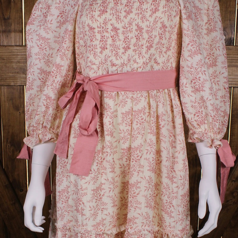 Pink Prairie Ribbon Maxi Dress