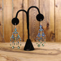 Vintage Sterling Silver Opal Chandelier Earrings | Thailand | Late 1990s–2000s