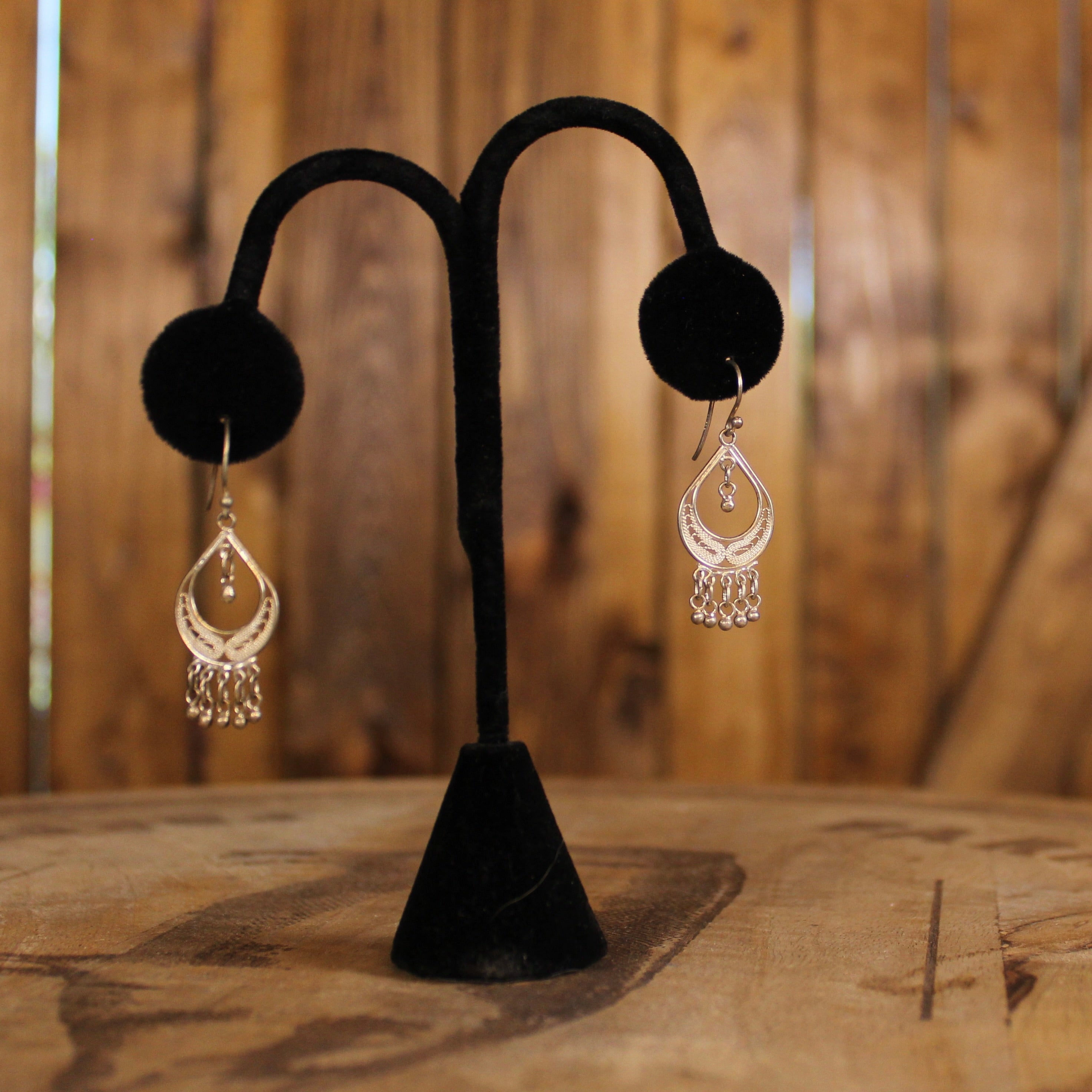 Vintage Filigree Dangle Earrings | Delicate Sterling Silver