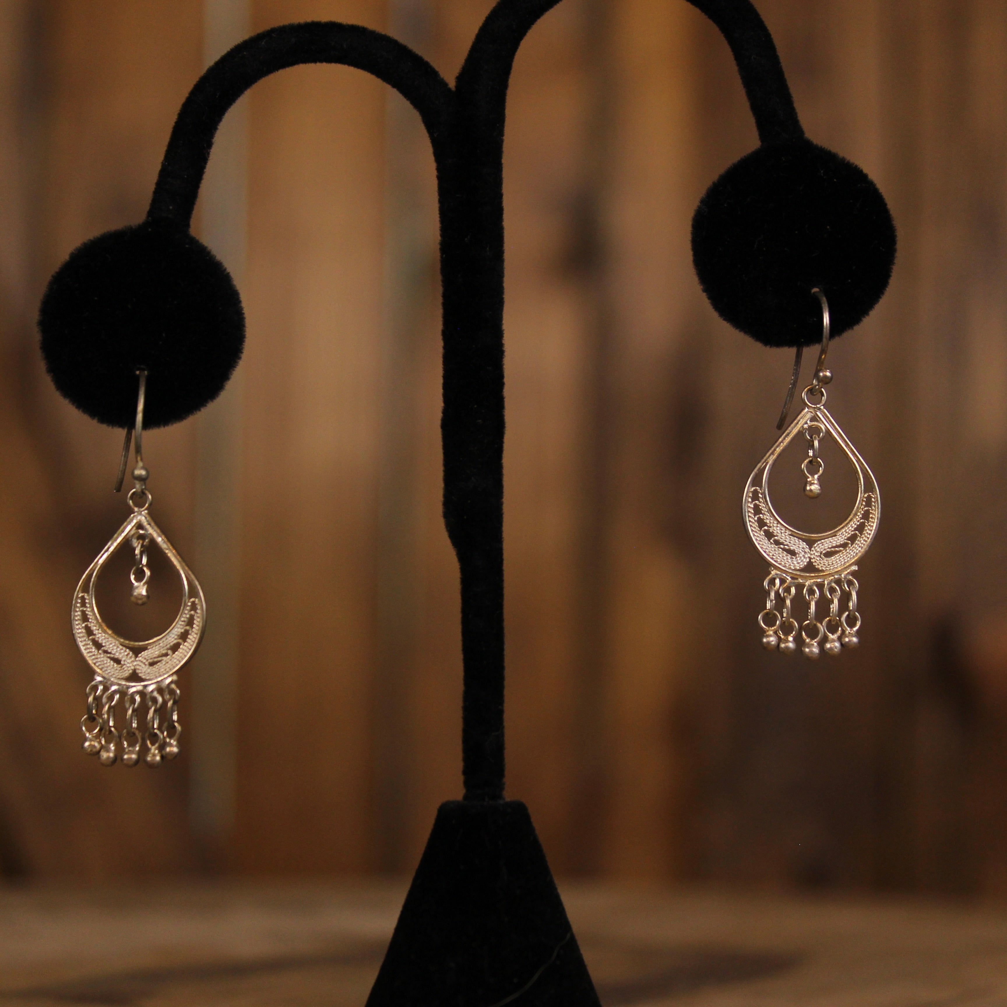 Vintage Filigree Dangle Earrings | Delicate Sterling Silver