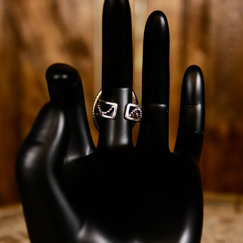Sterling Silver Titanium Druzy Quartz Statement Ring