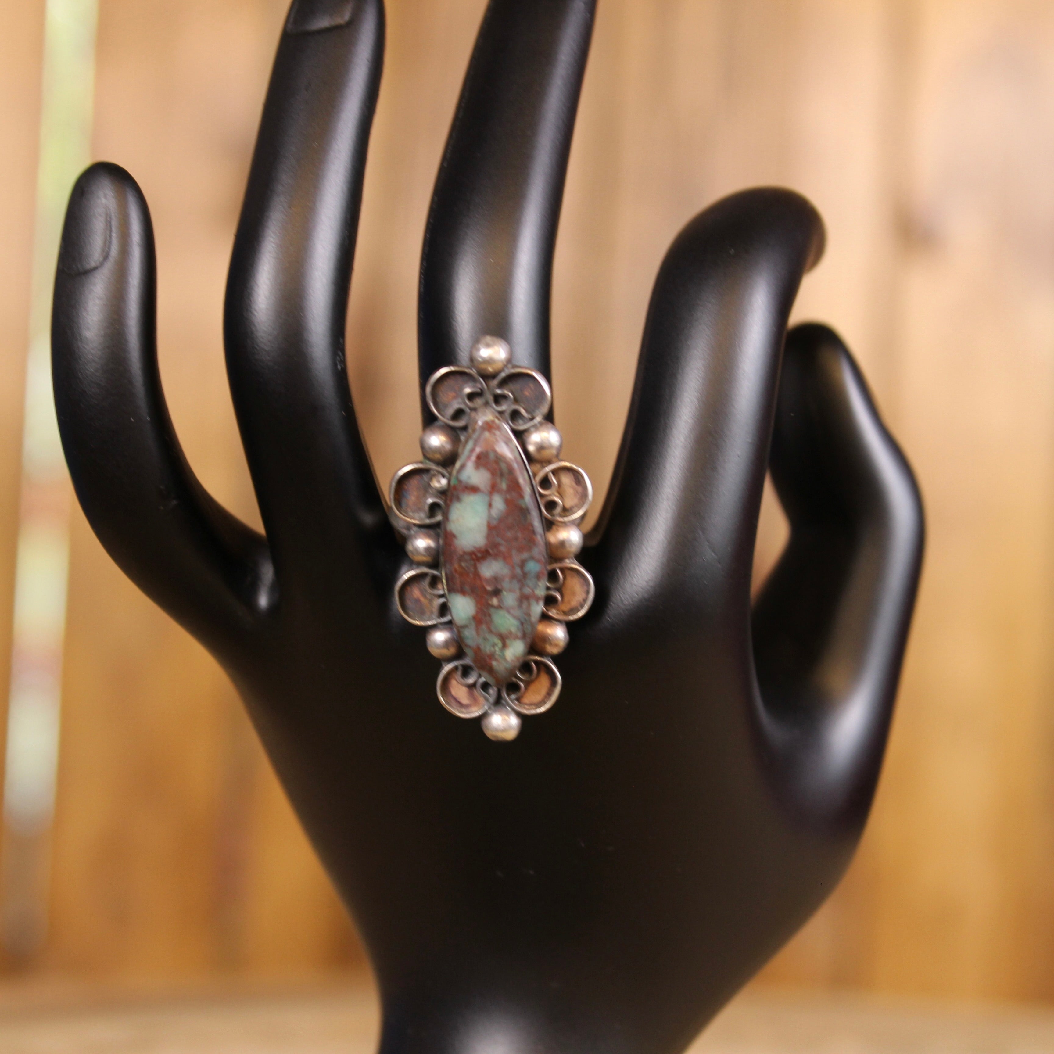 Sterling Silver Mexican Turquoise Ring