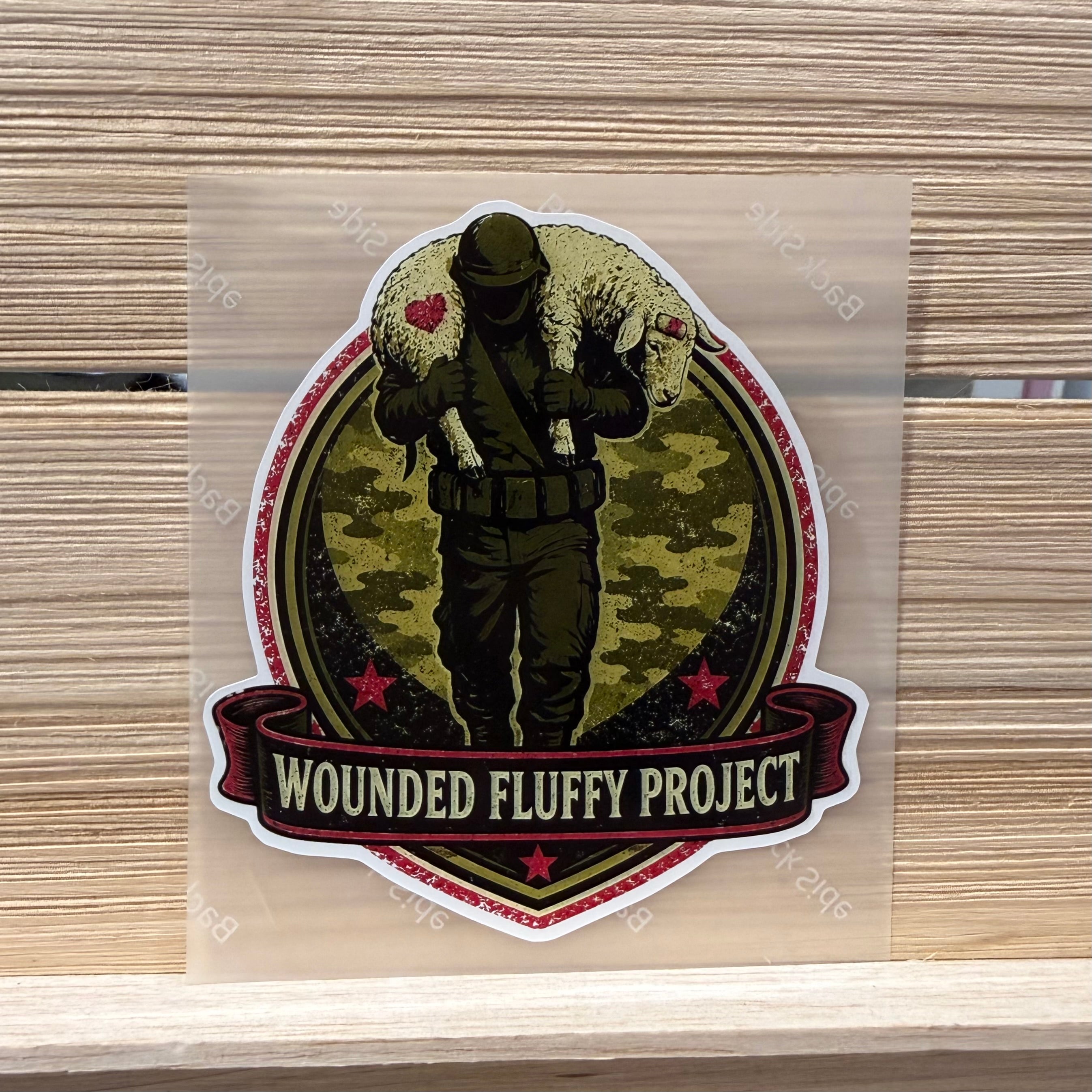 Sticker- Wounded Fluffy Project