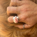 Artisan Inlay Necklace & Pink Stone Ring Set | Southwestern Mosaic Jewelry