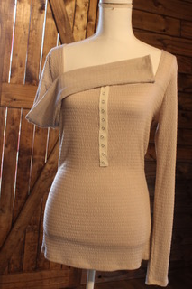 Knit top snap down