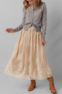 Barn Dance Skirt Oatmeal Cream