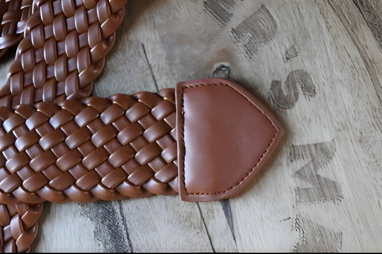 Braided Leather Belt