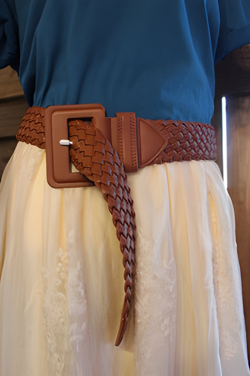 Braided Leather Belt
