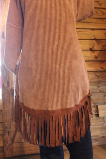 Oversized Coffee Waffle Knit Top