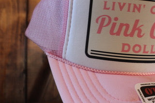 Pink Collar Dollar Trucker Hat
