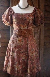 Rusty Floral Dress