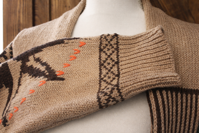 Latte Western Knit Cardigan 