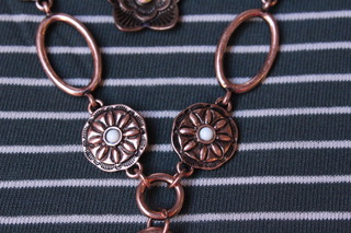 Vintage Copper Western Y Necklace