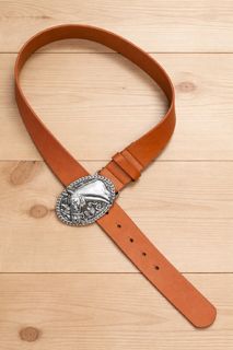 Western horse brown belt