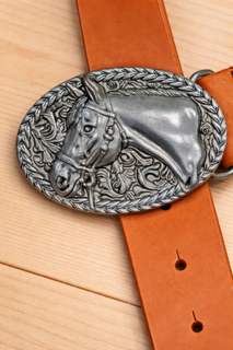 Western horse brown belt