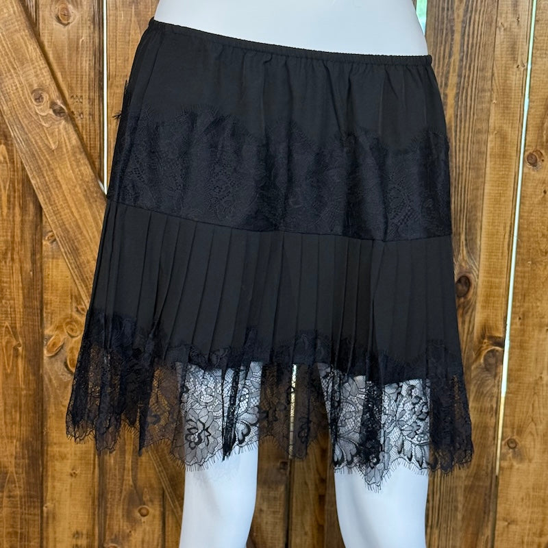 Layered Lace Mini Skirt
