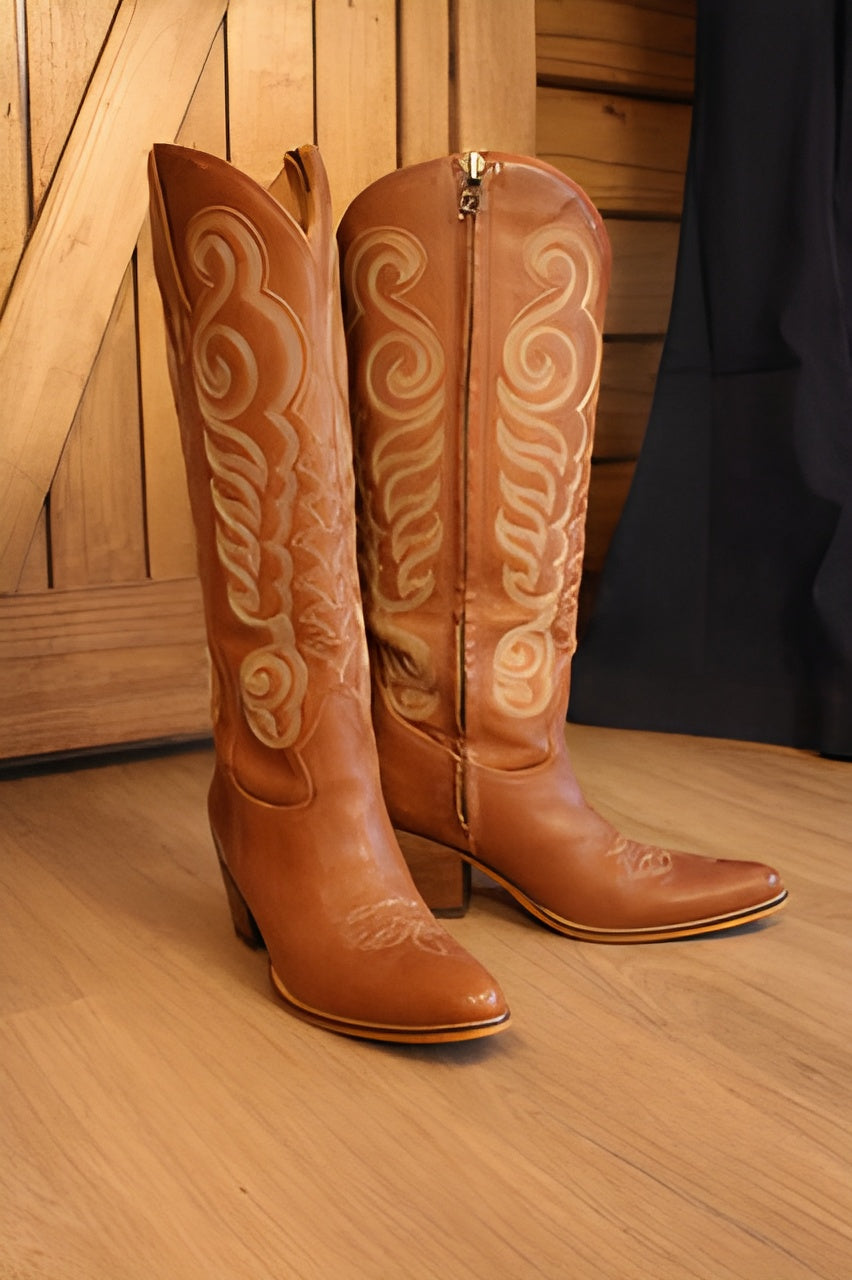 Chocolate Brown Cowboy Boots