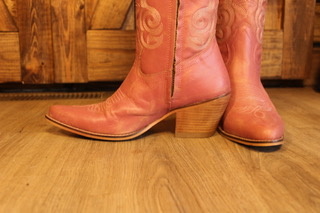 Pink Cowgirl Boots | Genuine Leather Western Boots