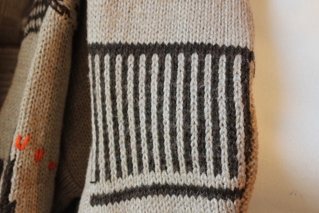 Latte Western Knit Cardigan 