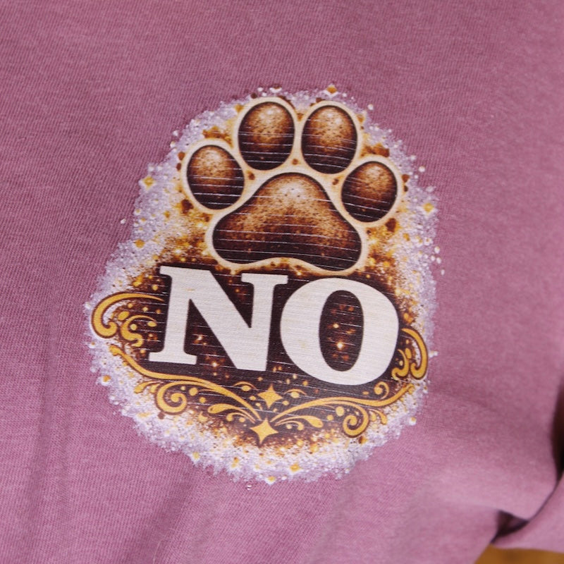 “Respectfully, No” – Cordi Tee (Plum | Comfort Colors)