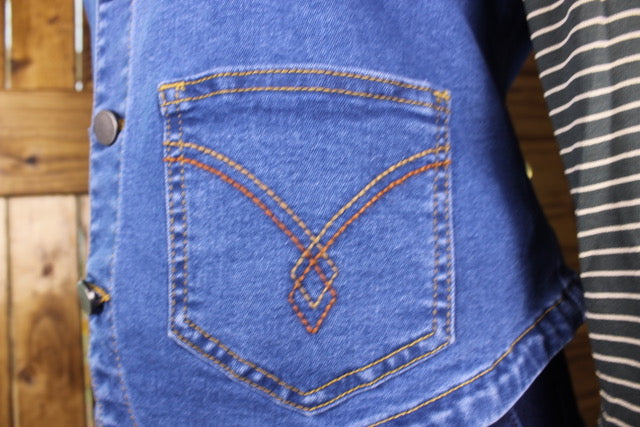 Blue Denim Vest