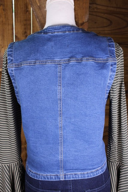 Blue Denim Vest