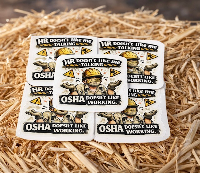 Blue Color Humor Stickers