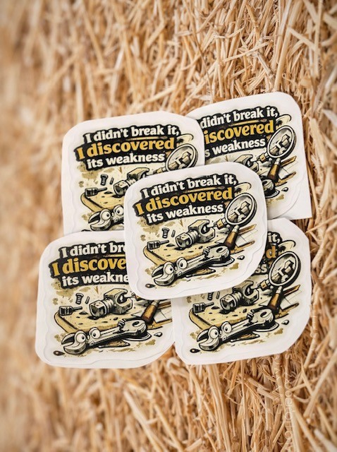 Blue Color Humor Stickers