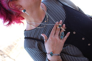 Turquoise Key To The Barn Jewelry Set