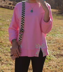 pink long sleeve