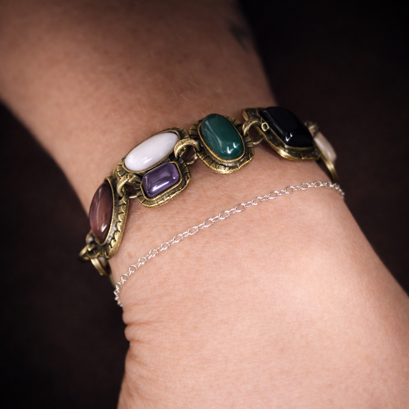 Vintage Multi-Stone Bracelet | Boho Western Statement