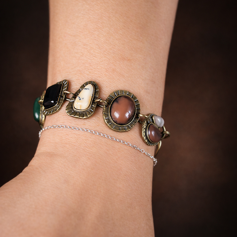 Vintage Multi-Stone Bracelet | Boho Western Statement
