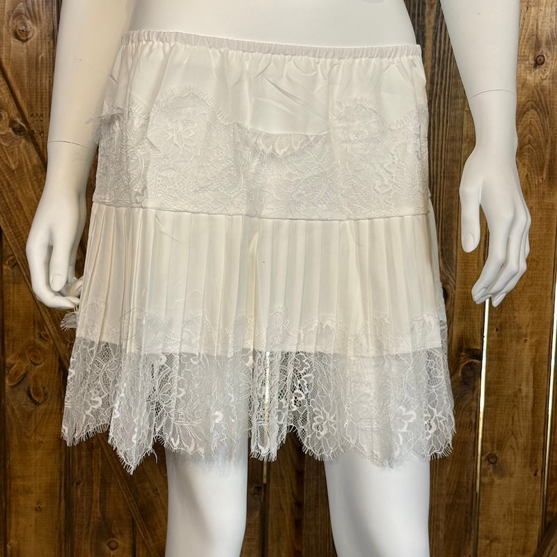 Layered Lace Mini Skirt